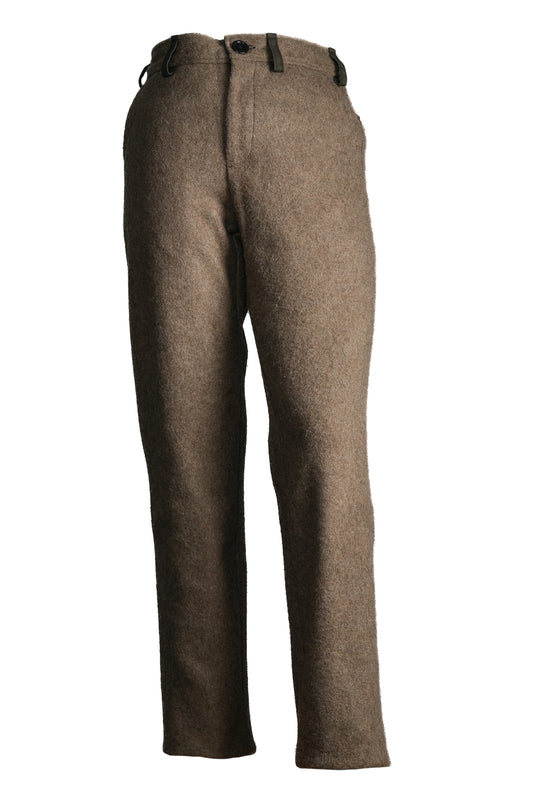 Pantalon en laine rêche