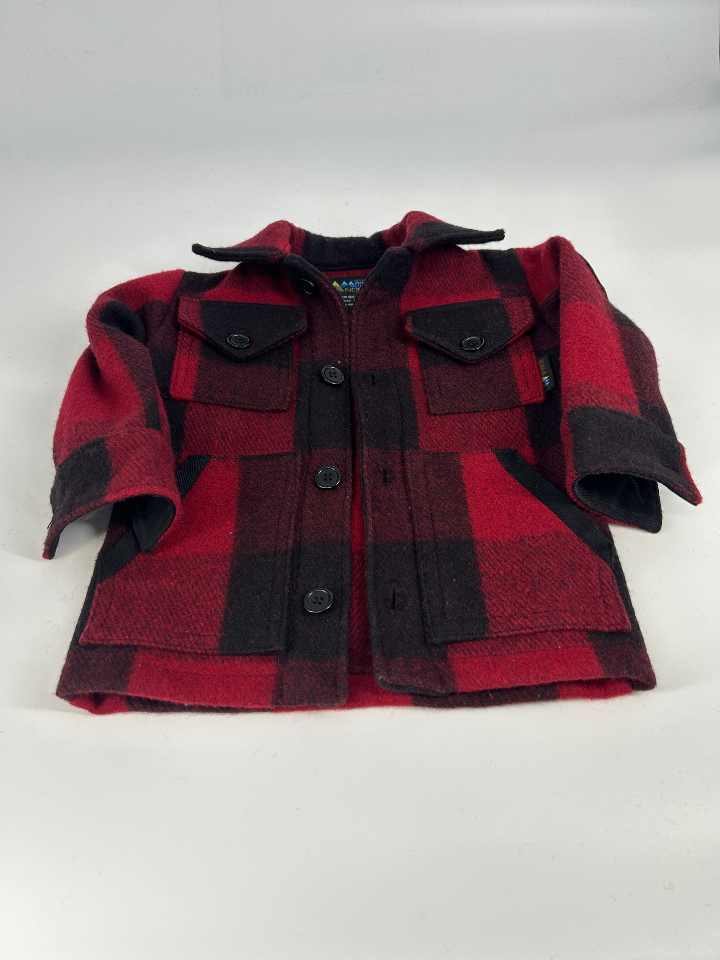 Boys Buffalo Plaid Red Over Shirt