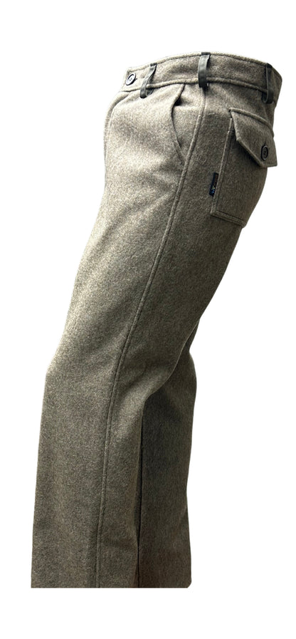 Pantalon en laine rêche